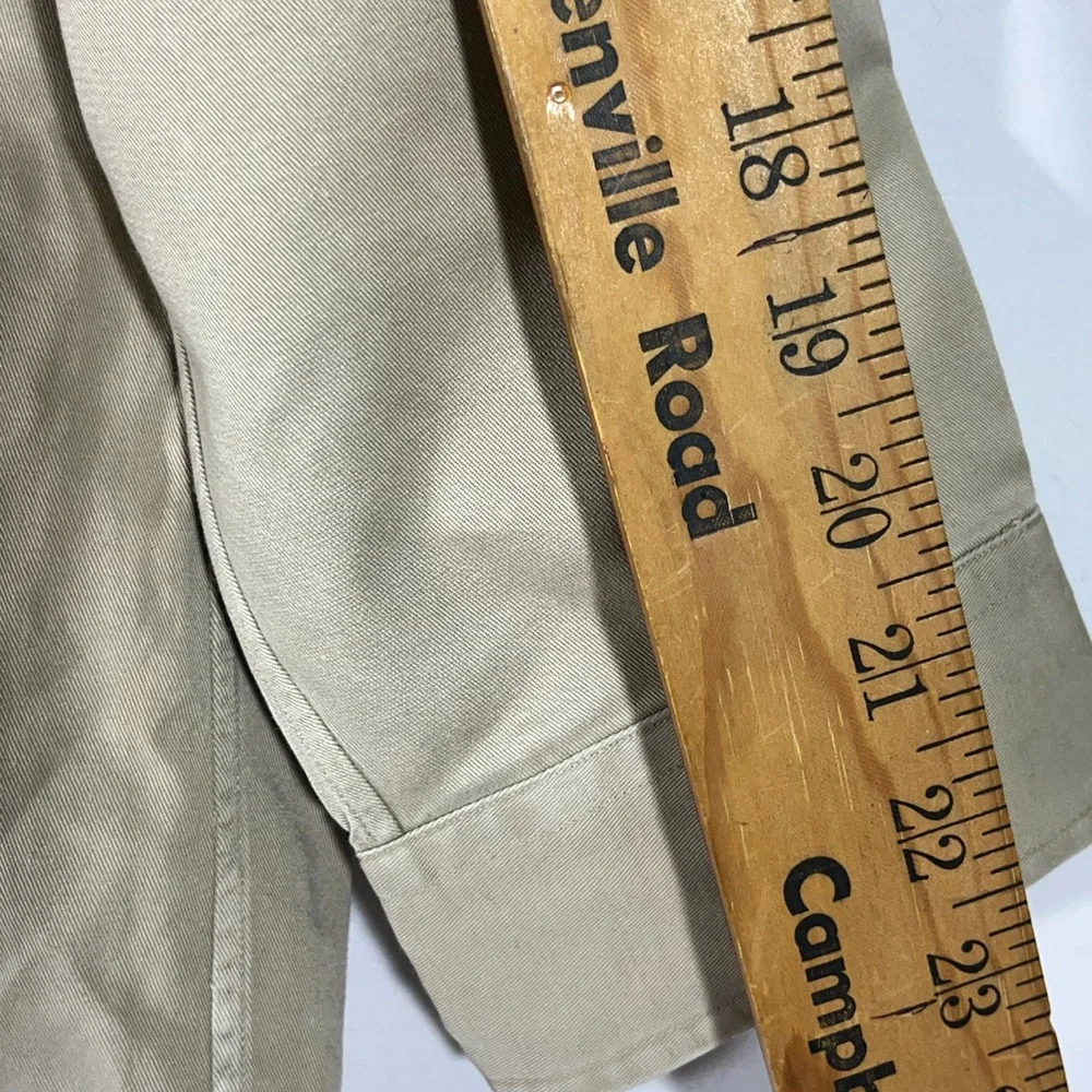 RALPH LAUREN BUTTON DOWN LONG SLEEVE SHIRT‎ 100% COTTON 2X BIG/TALL KHAKI PREOWN